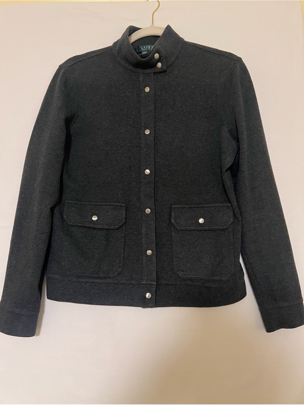 Lauren Ralph Lauren Black Snap-Front Women's Jacket